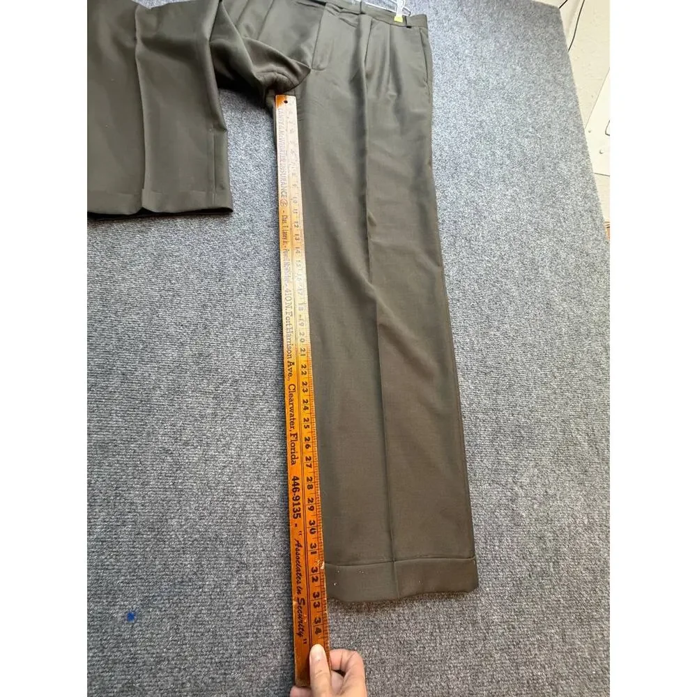 Lauren Ralph Lauren Men's Wool 2 Piece Suit 44L Pants 36x34 Made Canada